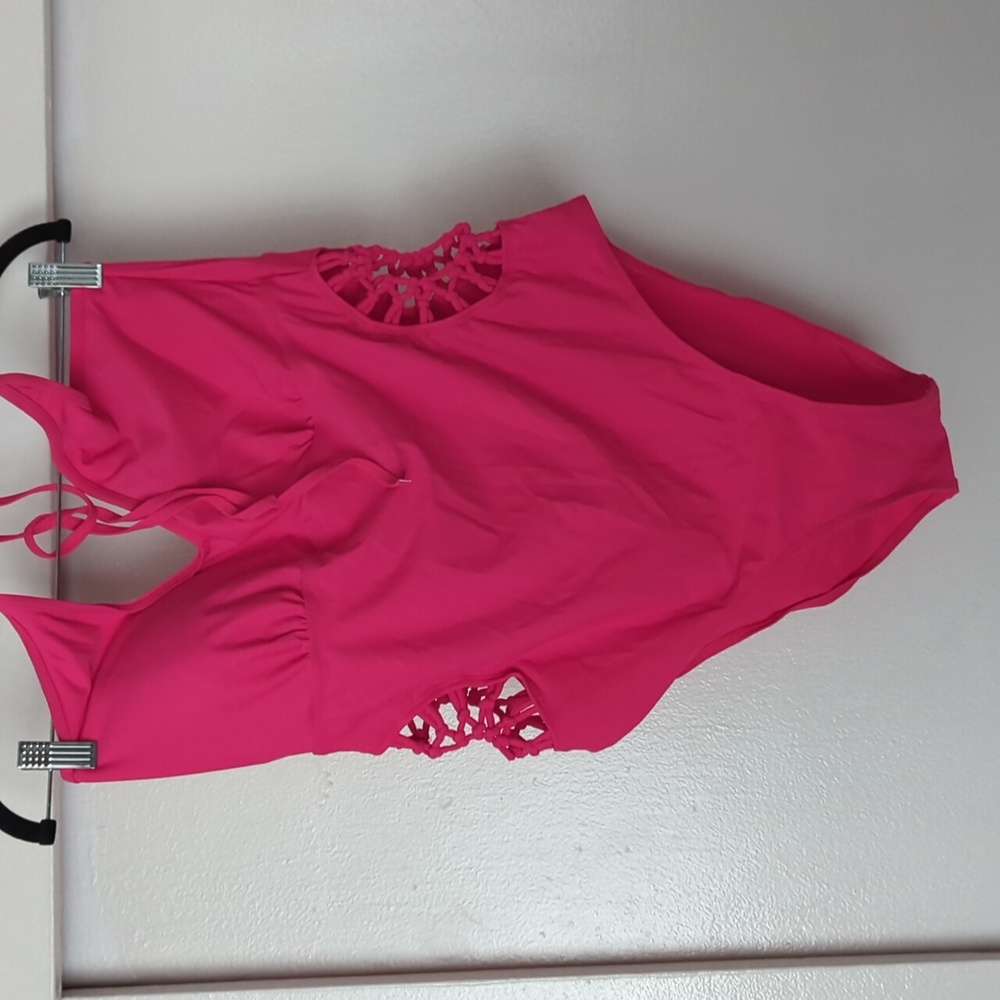 Plus halter top swimsuit